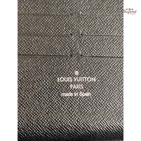 Authentic Louis Vuitton Damier Graphite Canvas Zippy Organizer Large Wallet - Picture 8 of 12